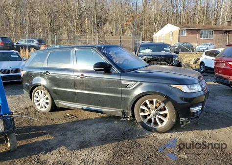 2016 Land Rover Range Rover Sport Hse из США, поврежденный, VIN SALWR2VF6GA632426